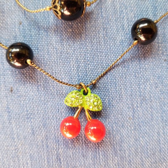 🕷️🍒Betsey Johnson Vintage 3-Chain Necklace - EPC🍒🕷️ - Picture 12 of 15
